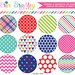 Digital Circle Frames Clipart Graphics Instant Download Clip Art Red ...