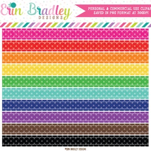 Polka Dot Borders Clipart Grafiken Sofortiger Download Digital Scrapbooking Clip Art Regenbogenfarben