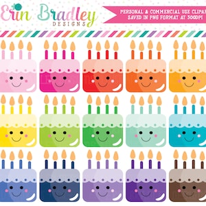 Kawaii Cakes Clipart Cake Clip Art Graphics Dessert Clipart Birthday Party Clip Art