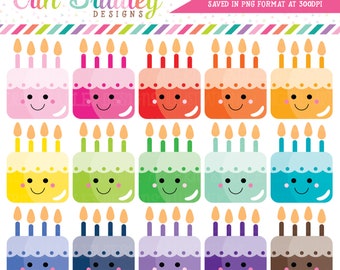 Kawaii Cakes Clipart Cake Clip Art Graphics Dessert Clipart Birthday Party Clip Art