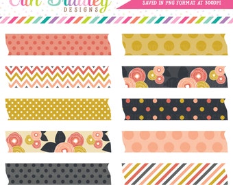 Mod Fall Washi Tape Clipart Clip Art Personal Commercial Use Instant Download