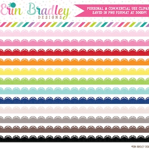 Clipart Lace Scalloped Borders Personal & Commercial Use Clip Art Digital Files