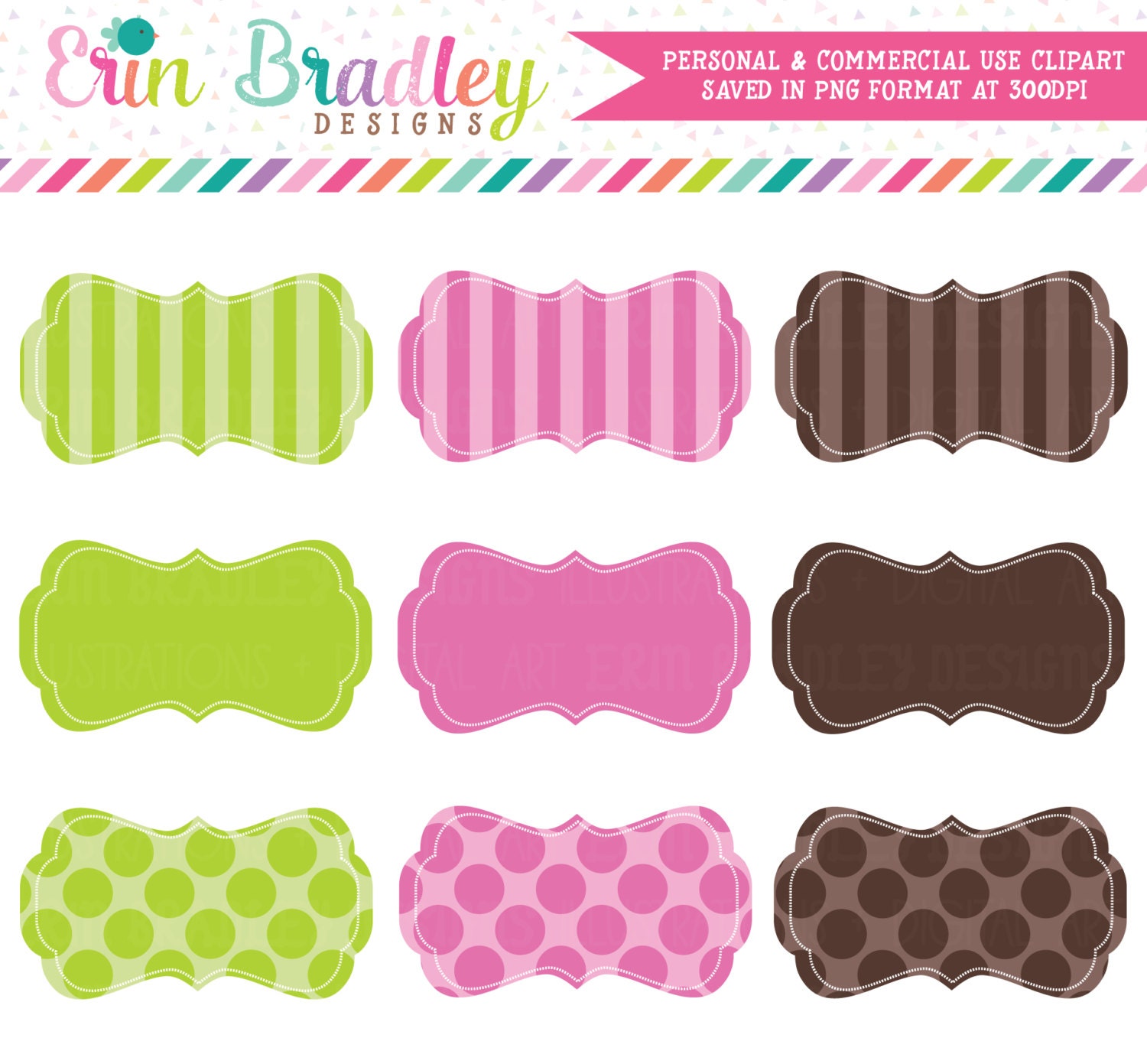 Instant Download Digital Scrapbooking Clipart Clip Art Pink Etsy