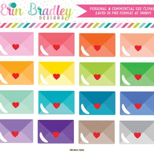 Imágenes prediseñadas de correo de cartas de amor para uso personal y comercial, gráficos de clip art de sobres o correo feliz