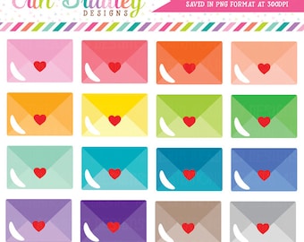 Love Letters Mail Clipart Personal & Commercial Use Envelope or Happy Mail Clip Art Graphics