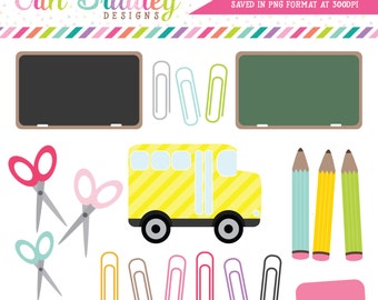School Days Clipart Clip Art for Personal and Commercial Use