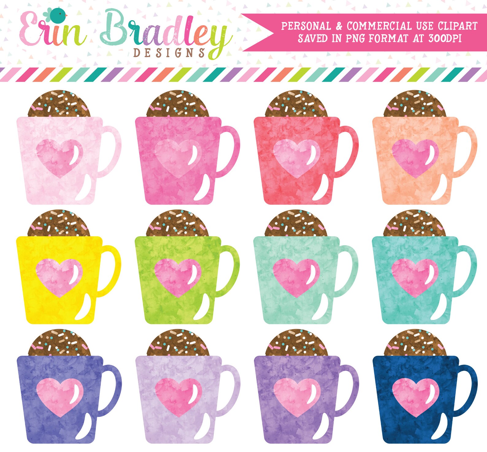 Watercolor Hot Chocolate Bomb Clipart Hot Chocolate Clip