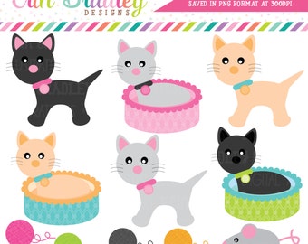 Cat Clipart Commercial Use Clip Art Graphics Instant Download