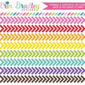 Chevron Borders Clipart Graphics Instant Download Border Clipart for Personal & Commercial Use