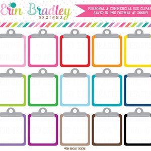 Clipboard Clipart Graphics Personal & Commercial Use Note Paper To Do List Clip Art