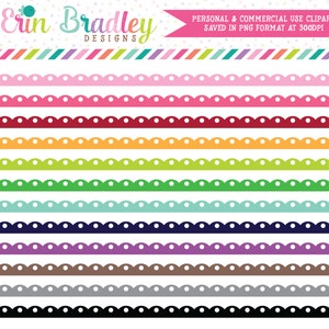 Fancy Scalloped Borders Clipart Clip Art Personal & Commercial Use Digital Graphics