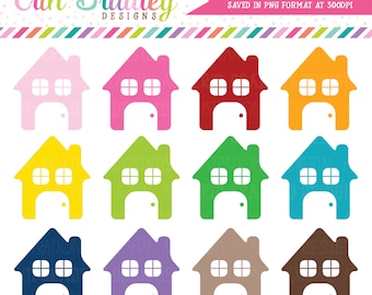 House Clipart Graphics Instant Download Commercial Use Home Clip Art