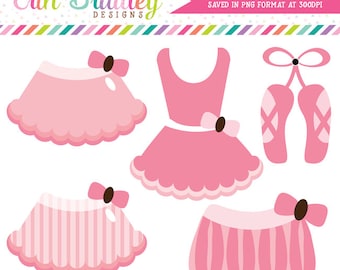 Pink Ballerina Tutus Clipart Commercial Use Clip Art Graphics Instant Download