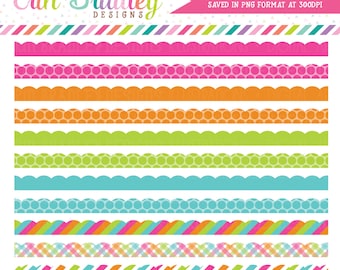 Rainbow Borders Clipart Commercial Use Clip Art Instant Download