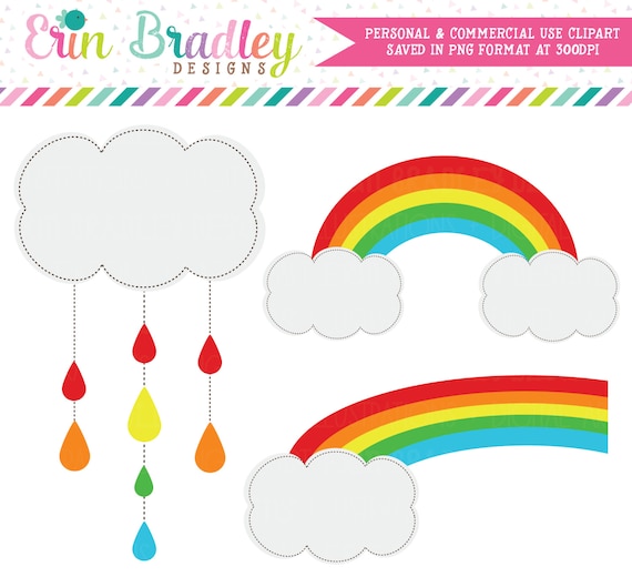 Download Rainbow Clipart Weather Clipart Sunshine Rain Clip Art Graphics Commercial Use Ok By Erin Bradley Designs Catch My Party