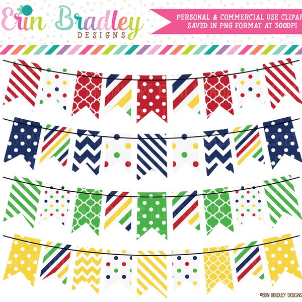 Gingham Bunting - Etsy