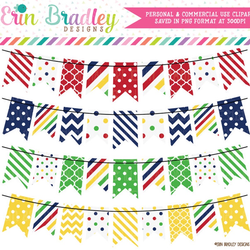 Gingham Bunting - Etsy