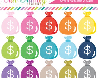 Money Bags Clipart Budgeting or Household Clip Art Graphics Great for Planners!