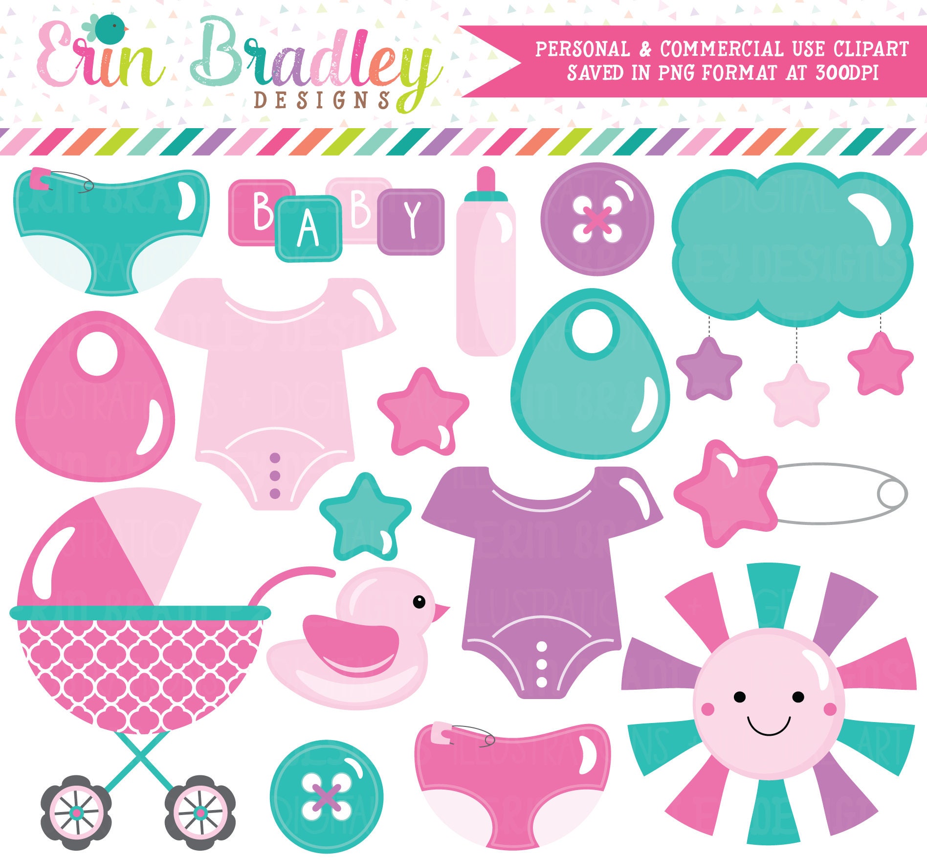 Baby Tees Clipart Clip Art Personal /& Commercial Use