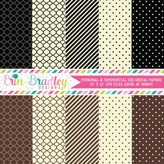 Mustache Bash Digital Paper Pack Personal & Commercial Use Scrapbook