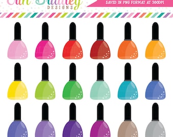 Nail Polish Clipart Girls Nailpolish Digital Clip Art Graphics Personal & Commercial Use