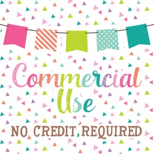 UNLIMITED - Commercial Use No Credit Required for Clipart & Digital Papers