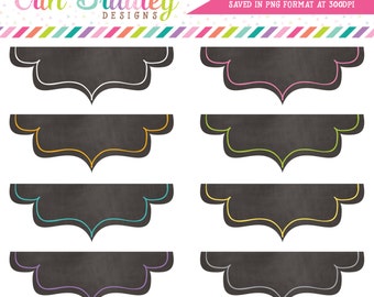 Chalkboard Clip Art Frames Clipart Labels Personal & Commercial Use Digital Tag Graphics Instant Download