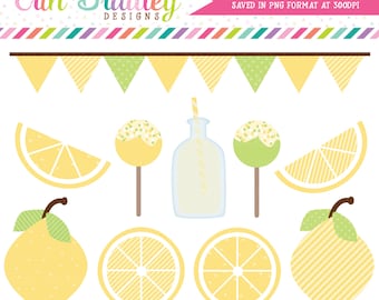 Lemons and Lemonade Clipart Graphics Commercial Use Digital Clip Art