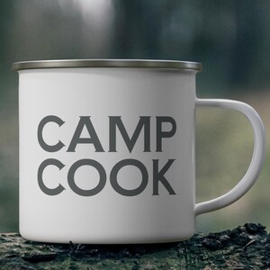 Grey Camp Cook Enamel Camping Mug