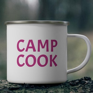 Pink Camp Cook Enamel Camping Mug