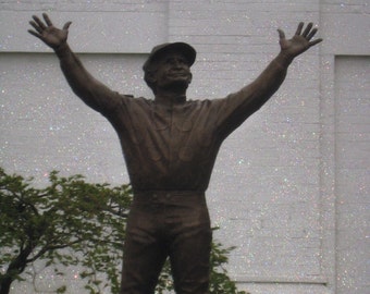 Jockey Statue Photo, Pat Day Statue Photo, Churchill Downs Racetrack, Kentucky Derby Art, Run for the Roses, 8x10 Print, Unframed, OOAK