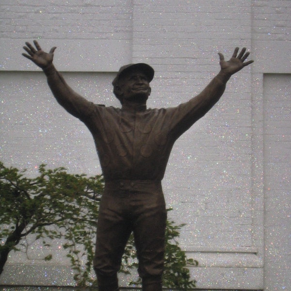 Jockey Statue Photo, Pat Day Statue Photo, Churchill Downs Racetrack, Kentucky Derby Art, Run for the Roses, 8x10 Print, Unframed, OOAK