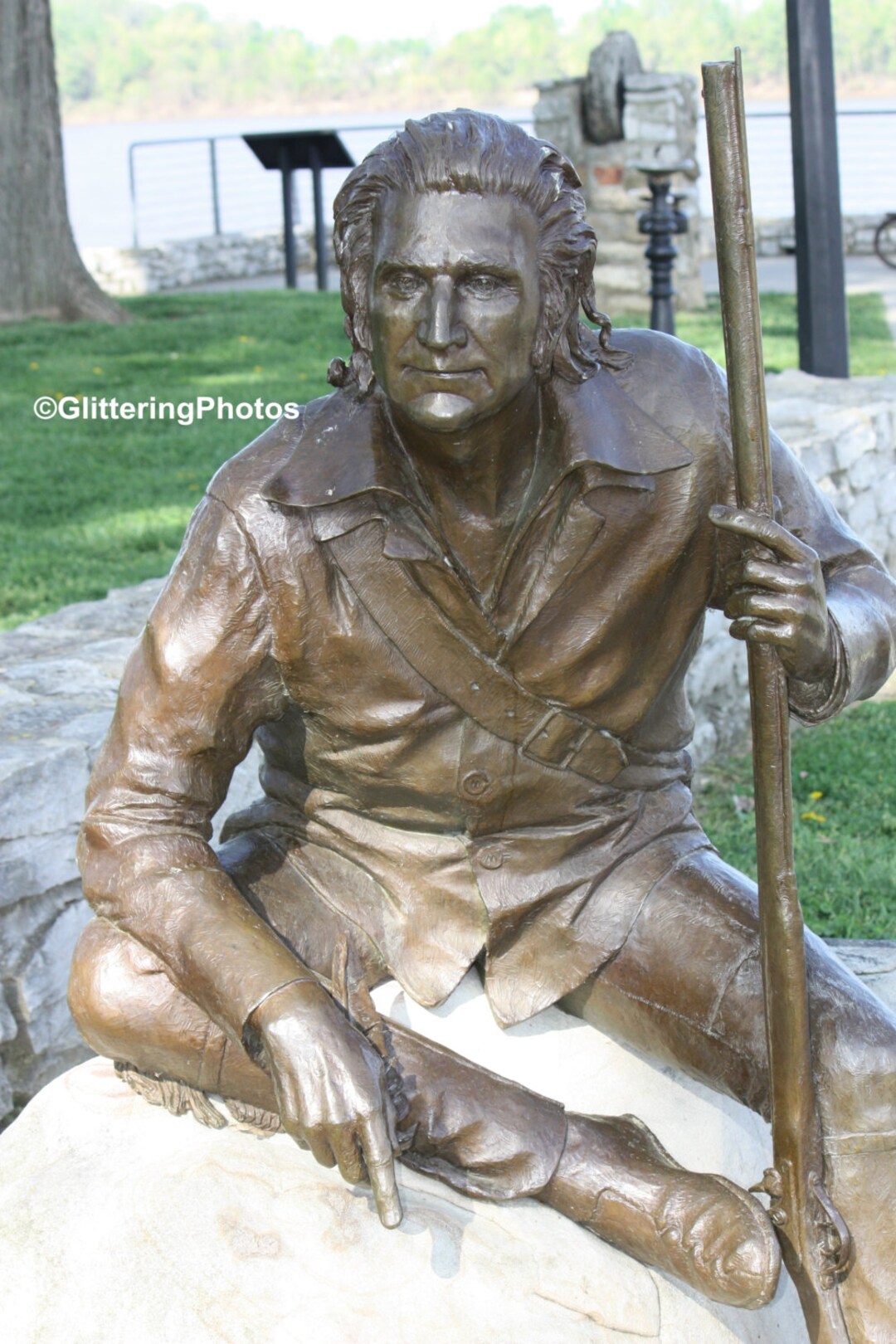 John James Audubon Statue, Henderson KY, Statue Photography, 8 X 10