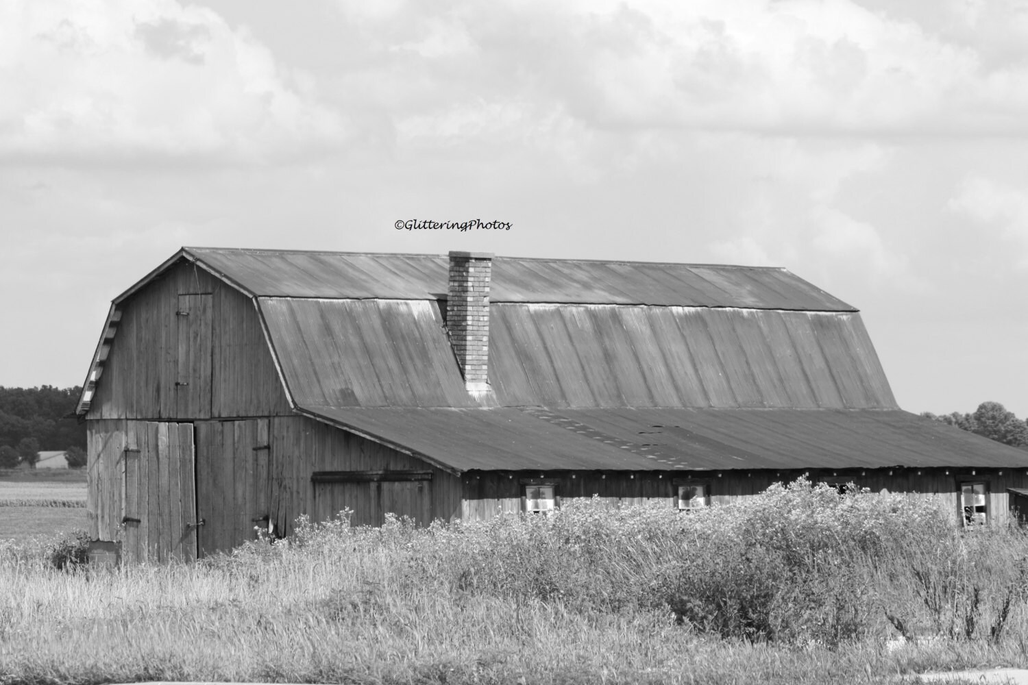 Weathered Barn Photo, Stilesville IN Art, Hendricks County, Farmland