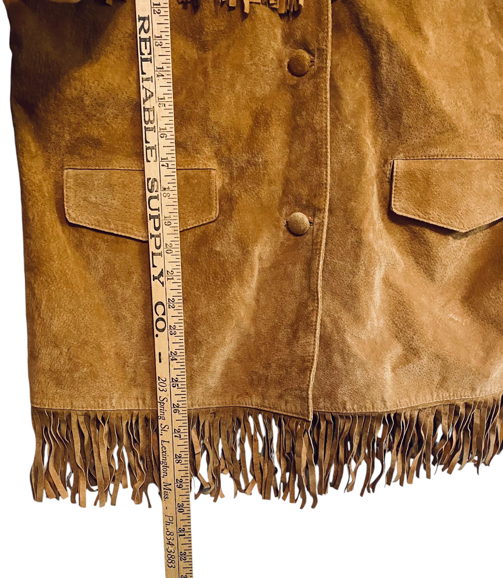 ジャケット・アウター 90s suede fringe collar Vintage 1990s G4000 Fringe Suede Leather Jacket / Fall