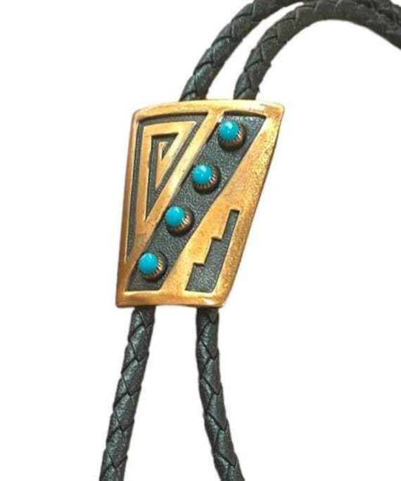 nach コッカトゥー リング　美品♡ Native American Copper Bolo Tie Authentic Handmade Vintage