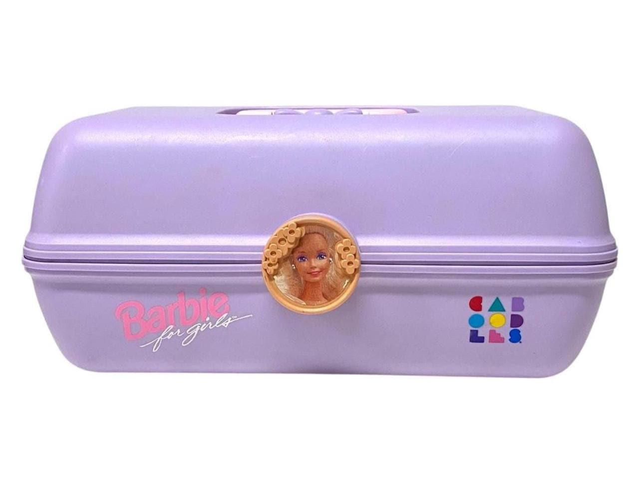 Vintage Barbie Caboodle Box, Pink & Purple, 1990s Barbie for Girls