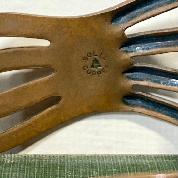 Vintage Solid Copper Cuff Bracelet Bell Trading P… - image 4