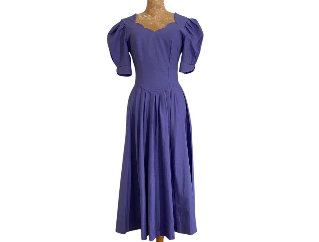 90s Laura Ashley Maxi Dress Lavender Princess Style Ball Gown, Puffy ...