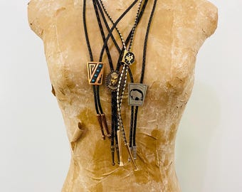 nach コッカトゥー リング　美品♡ Native American Copper Bolo Tie Authentic Handmade Vintage