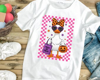 Trick or Treat Goose Halloween Kids Shirt