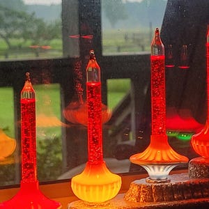 Oil Filled Bubble Light Tube - Red Oil -  **Tube Only**