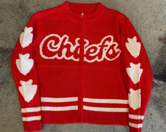 Chiefs zip up sweater cardigan