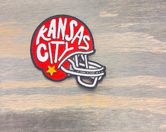 Patch Brodé Kansas City Chiefs – 12,5 X 8 Pouces – À Coudre Ou Thermocoller – Neuf