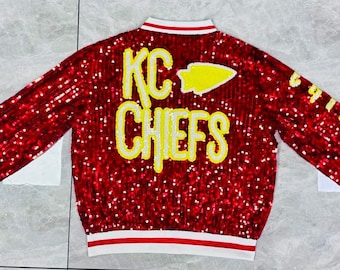 CHIEFS Kansas City Sequin Jacket ONE SIZE