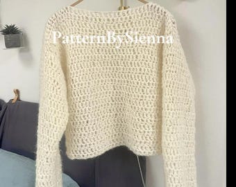 Mönster för virkad tröja - Steg för steg, nybörjarvänlig handledning