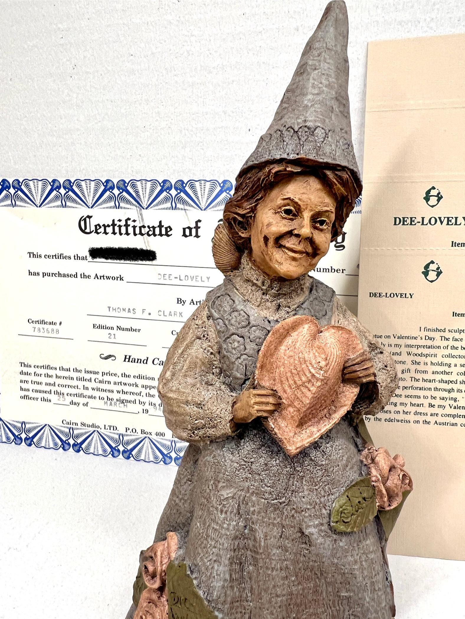 Vintage Tom Clark Dee-Lovely Valentine's Day Gnome