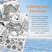 60-page Coloring Christmas Book for Kids | Xmas Coloring Sheets Toddler ...