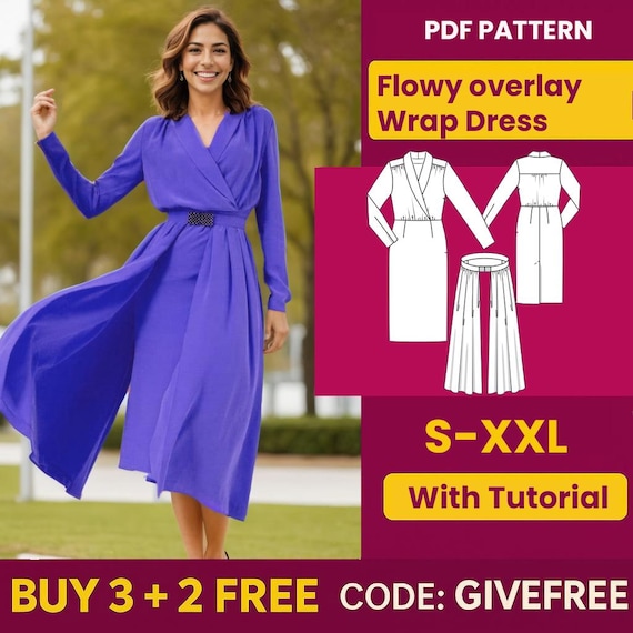 knee length dresses for ladies Sewing Pattern main image 1