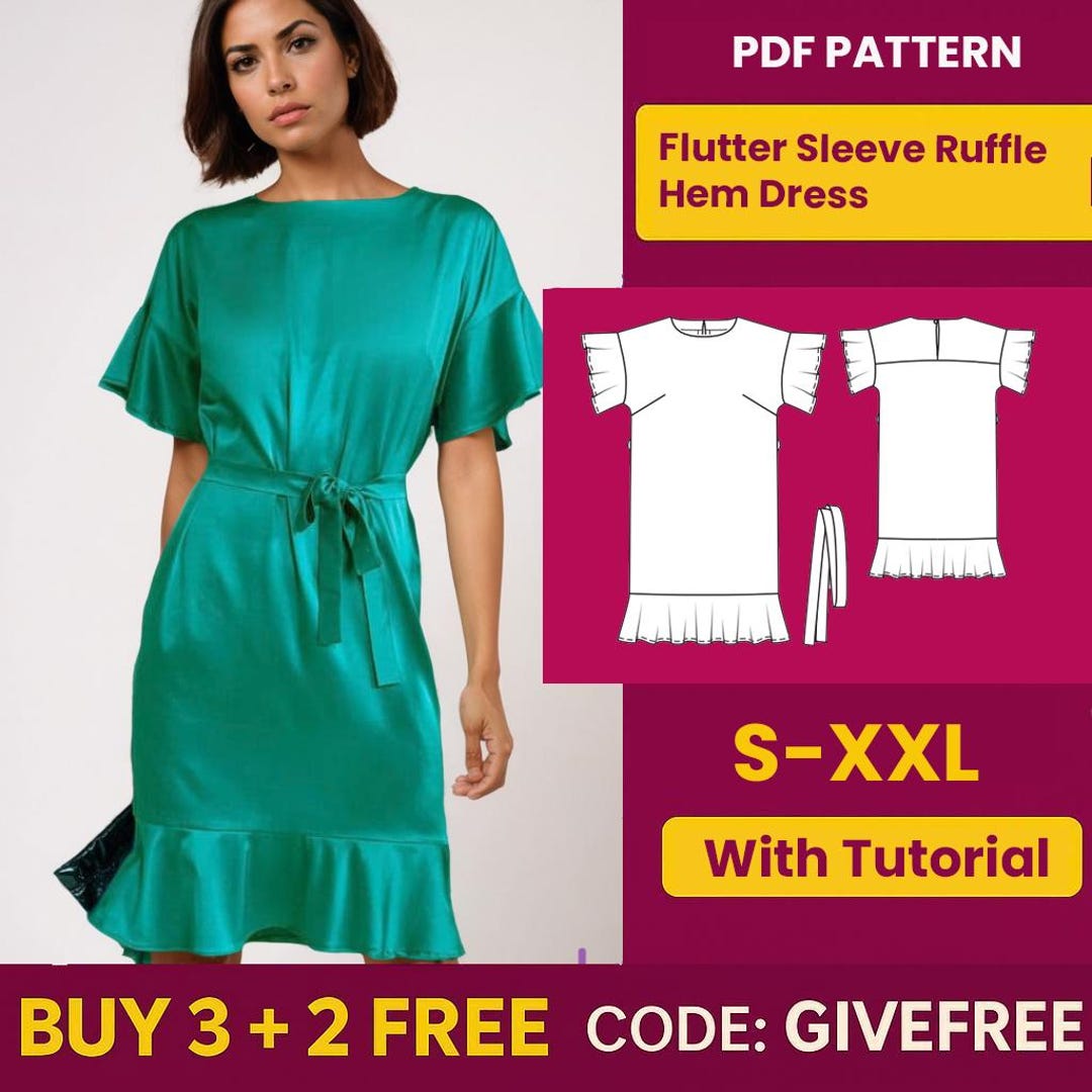 Dress Sewing Pattern PDF | Digital Download Pattern | Beginner Friendly ...